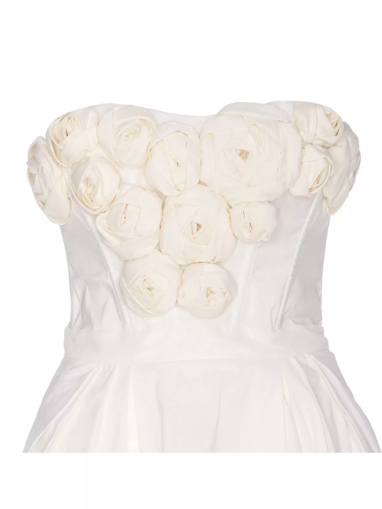 Elisabetta Franchi Roses Corset Floral Heart Midi Dress