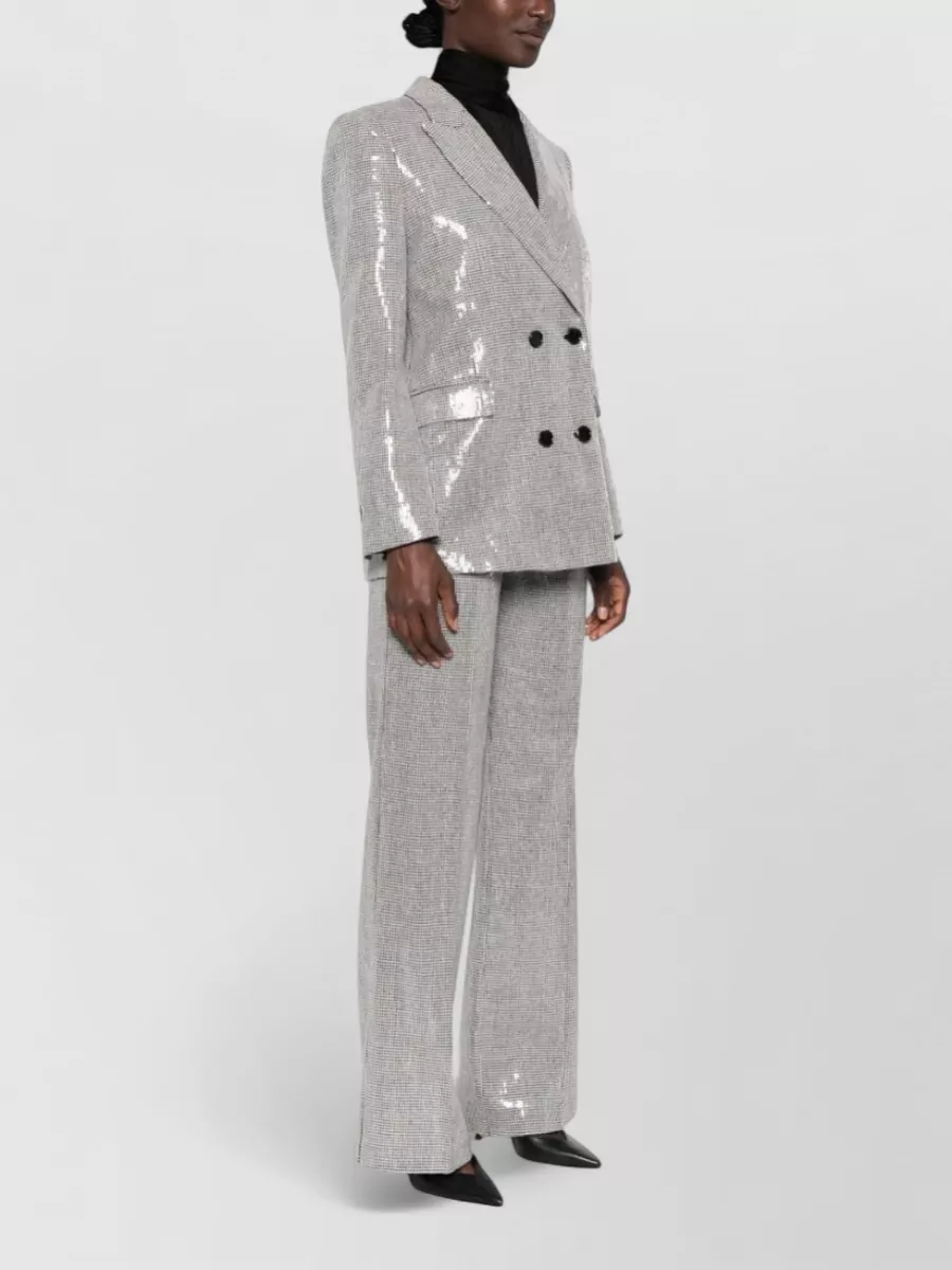 Ermanno Firenze Sequined Double-Breasted Jacket