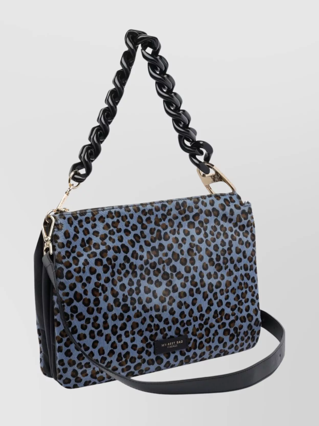 My Best Bag Firenze Animal Print Shoulder Bag With Chain Strap