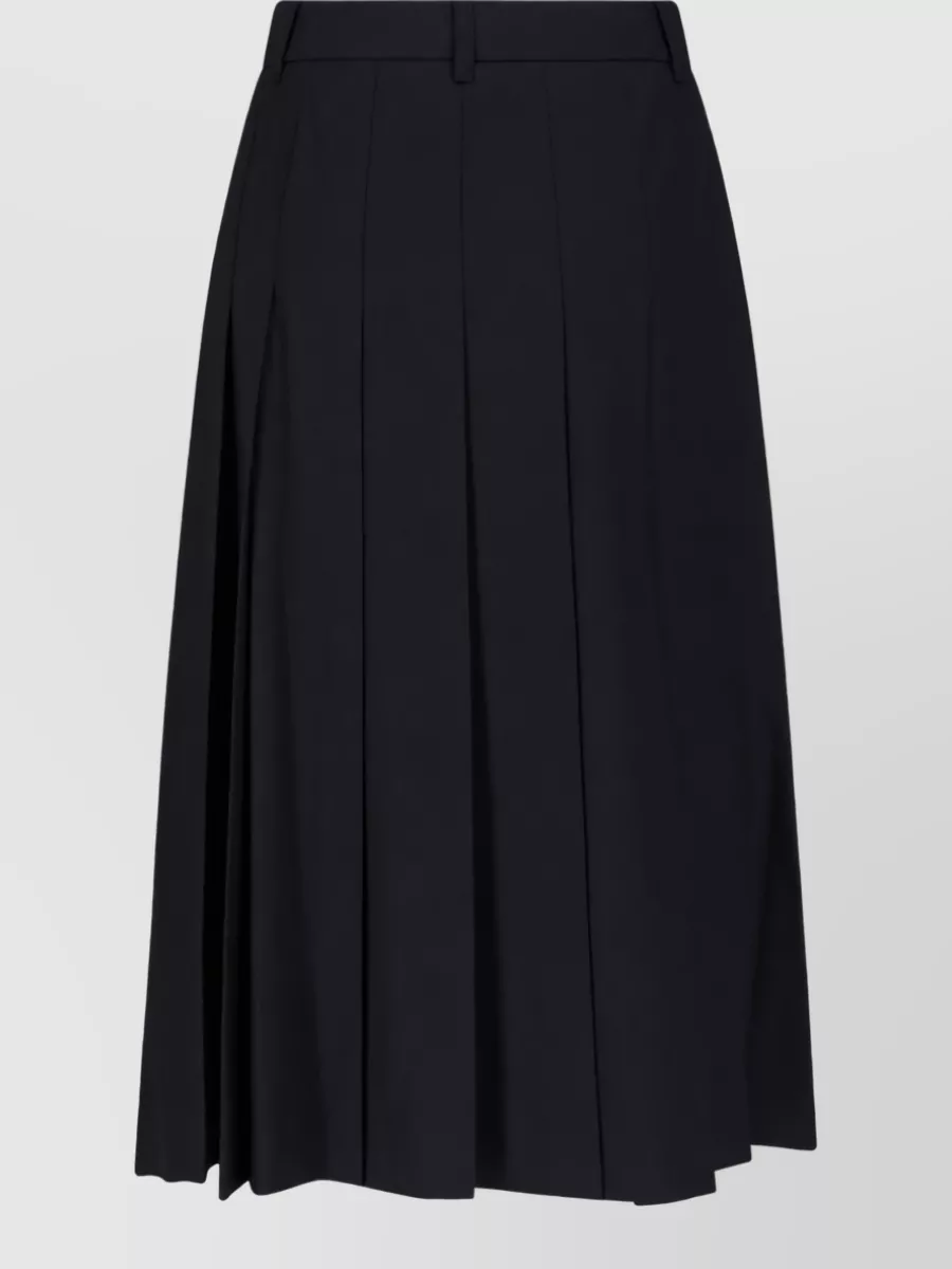 Dunst knee-length pleated skirt