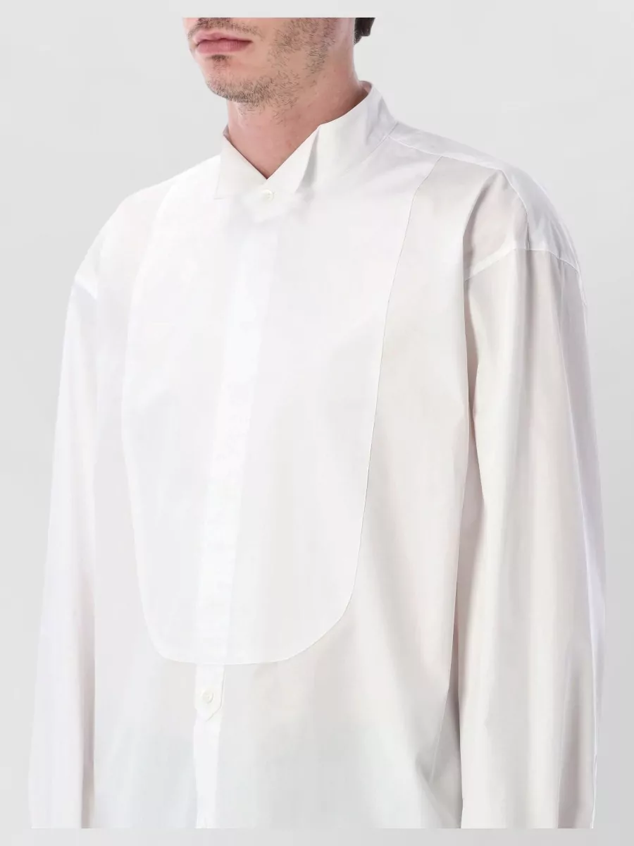 Dries Van Noten Cotton Oversized Tuxedo Shirt