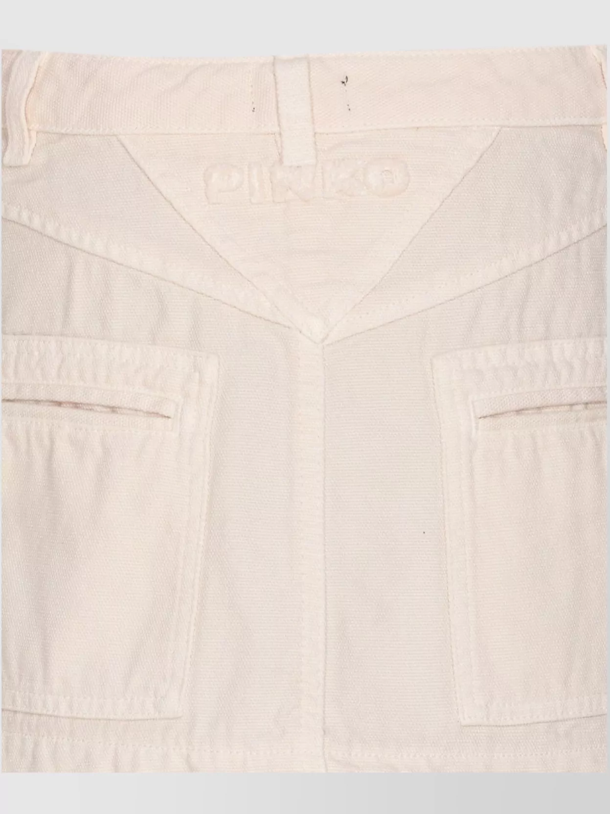 Pinko Flared Tiered Denim Skirt Pockets