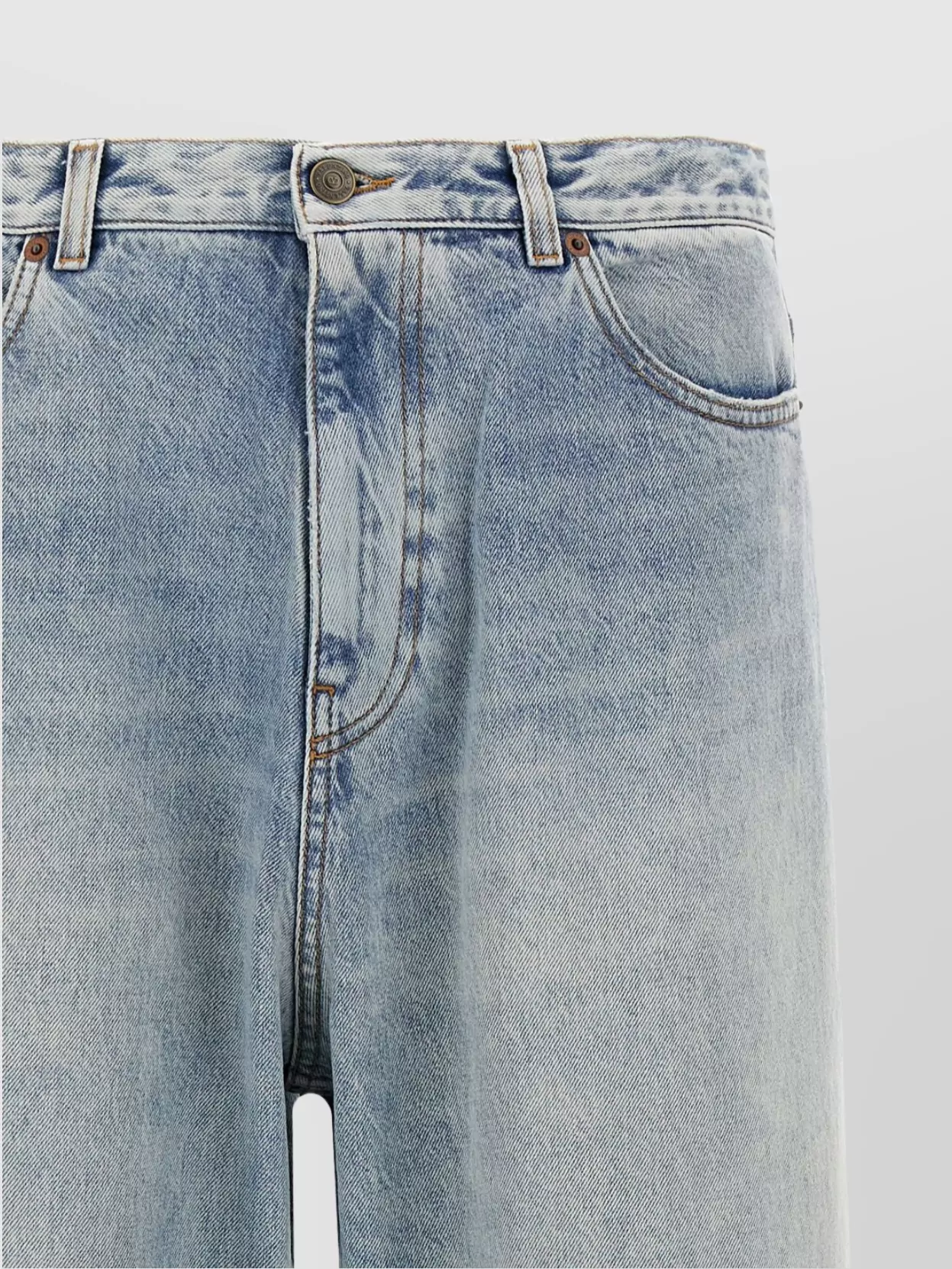 Valentino Garavani Rolled Cuffs Denim Trousers