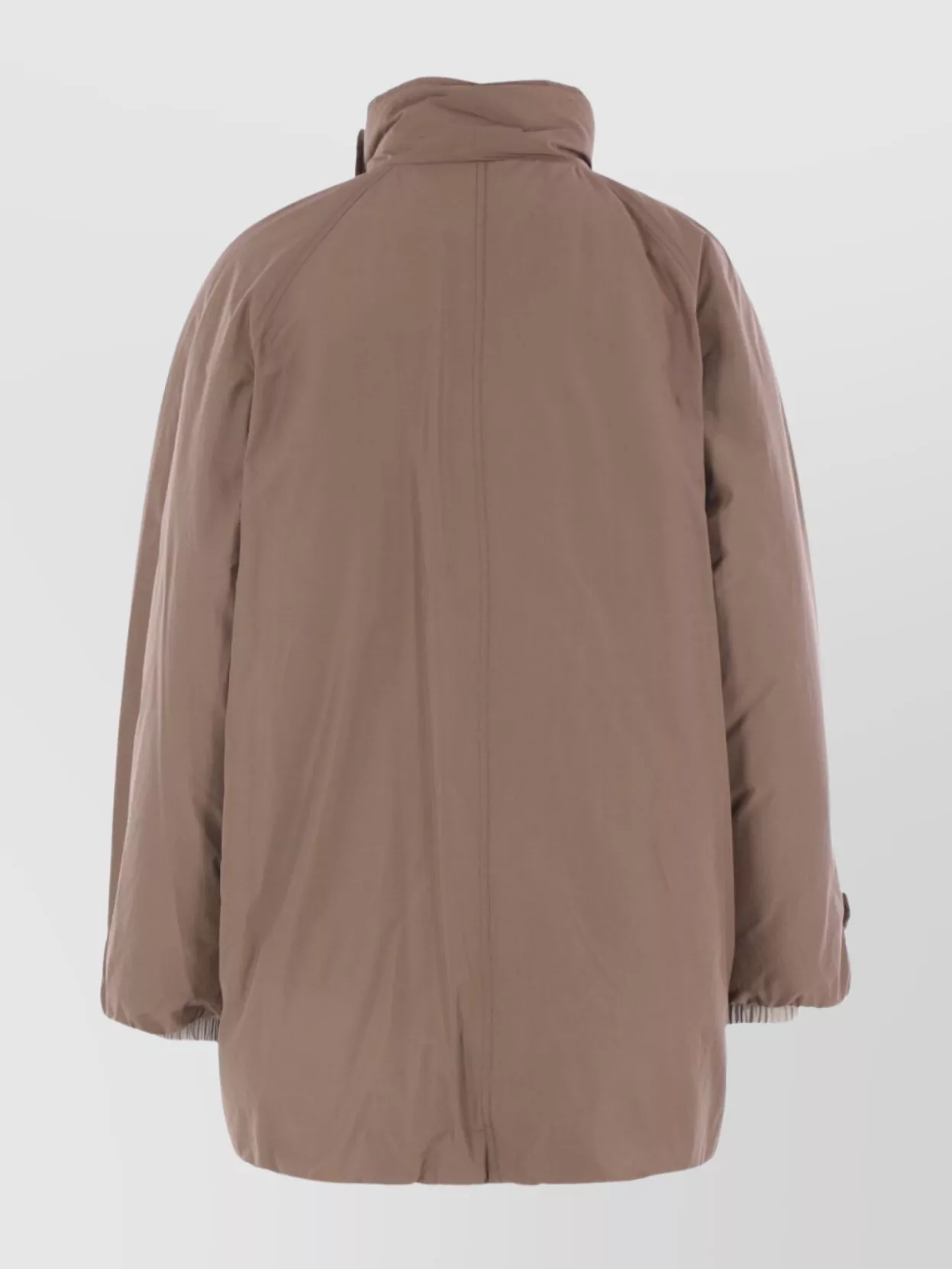 Brunello Cucinelli Short Button Detailing Down Jacket In Brown