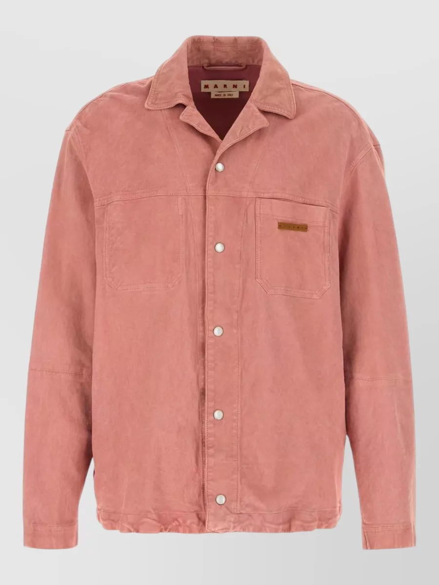 Marni suede shirt jacket