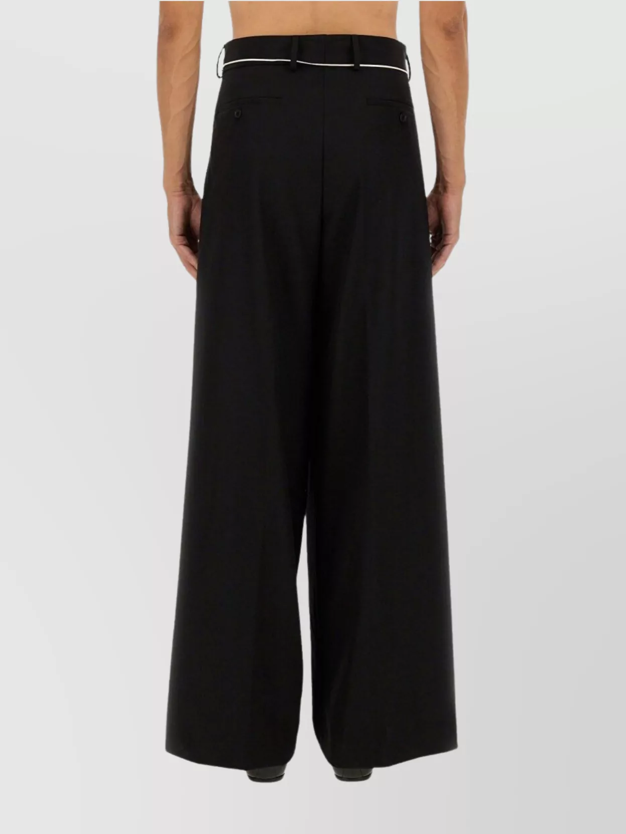 Dries Van Noten Wide-Leg Trousers Featuring Pleated Front