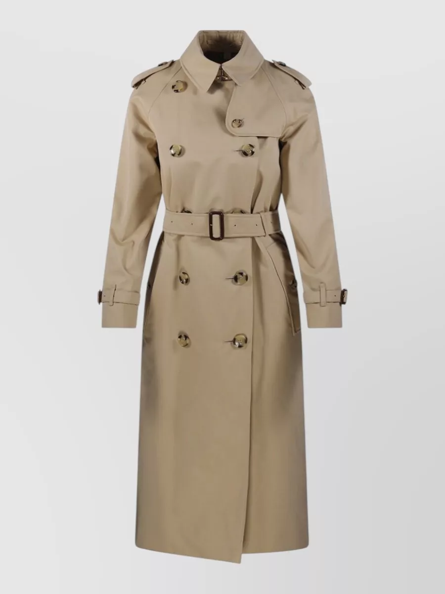 Burberry Cotton long double-breasted trench coat