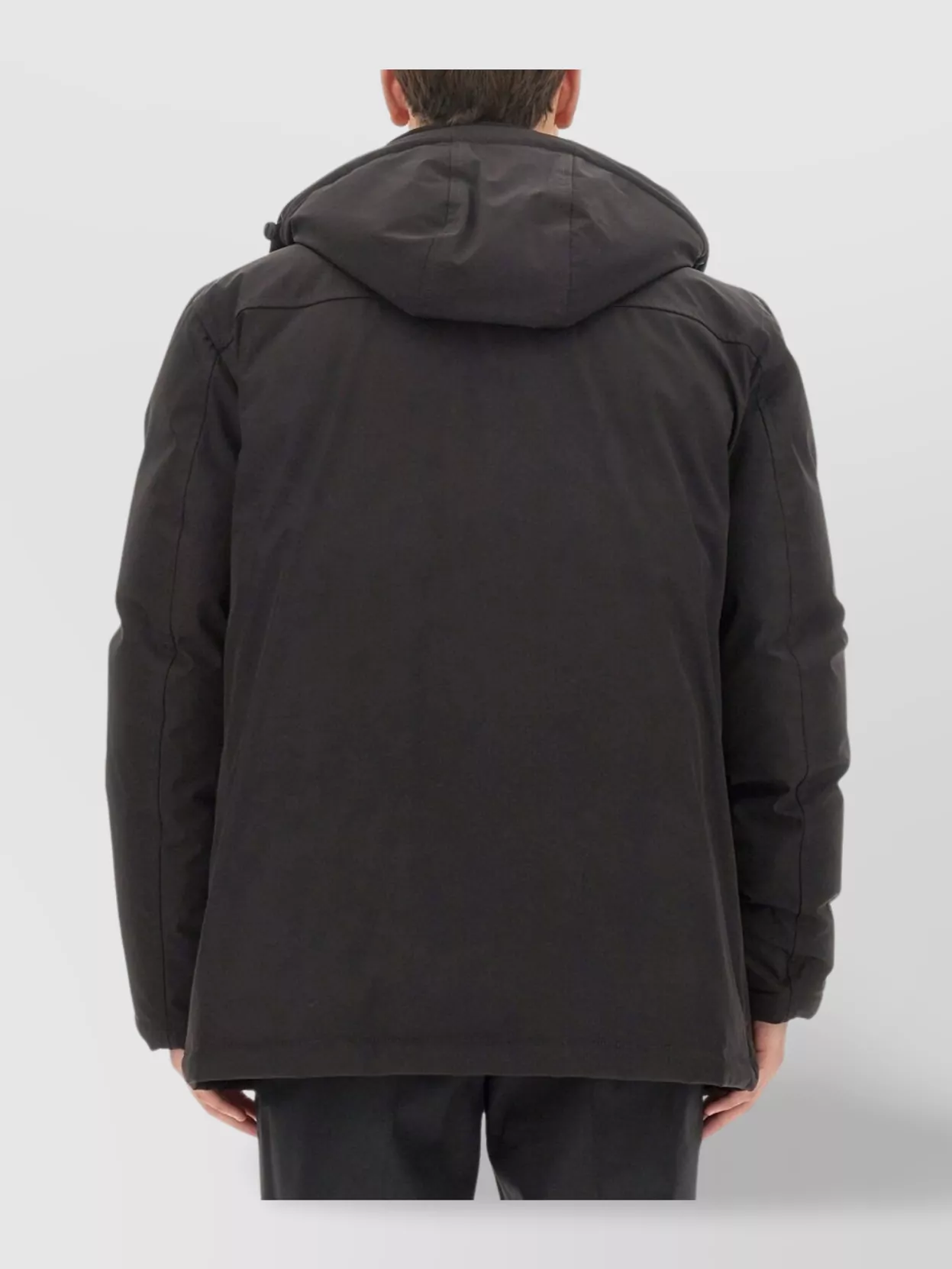 Fay Quilted Hooded Jacket Adjustable Cuffs