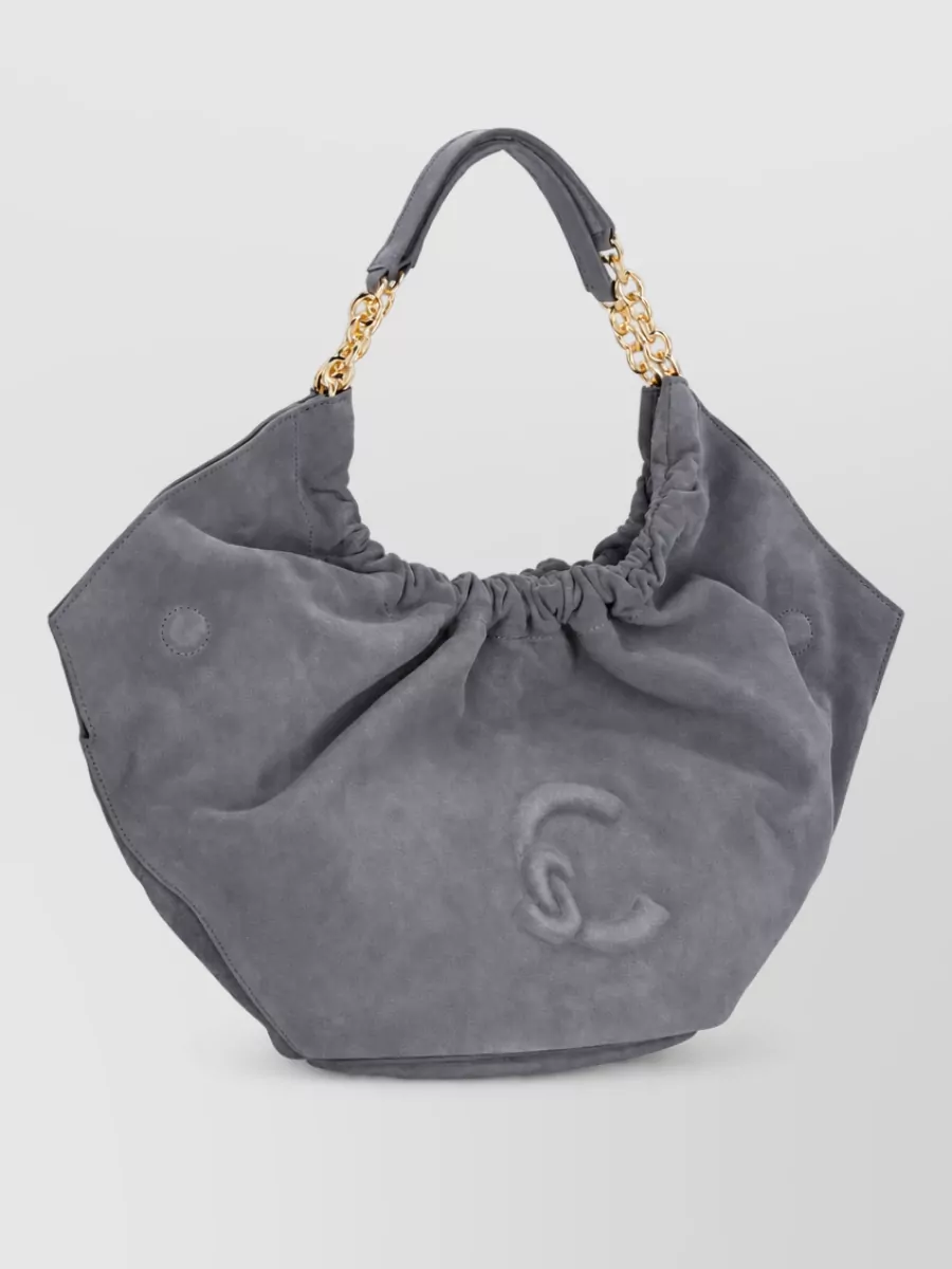 Coccinelle Suede Leather Bucket Bag