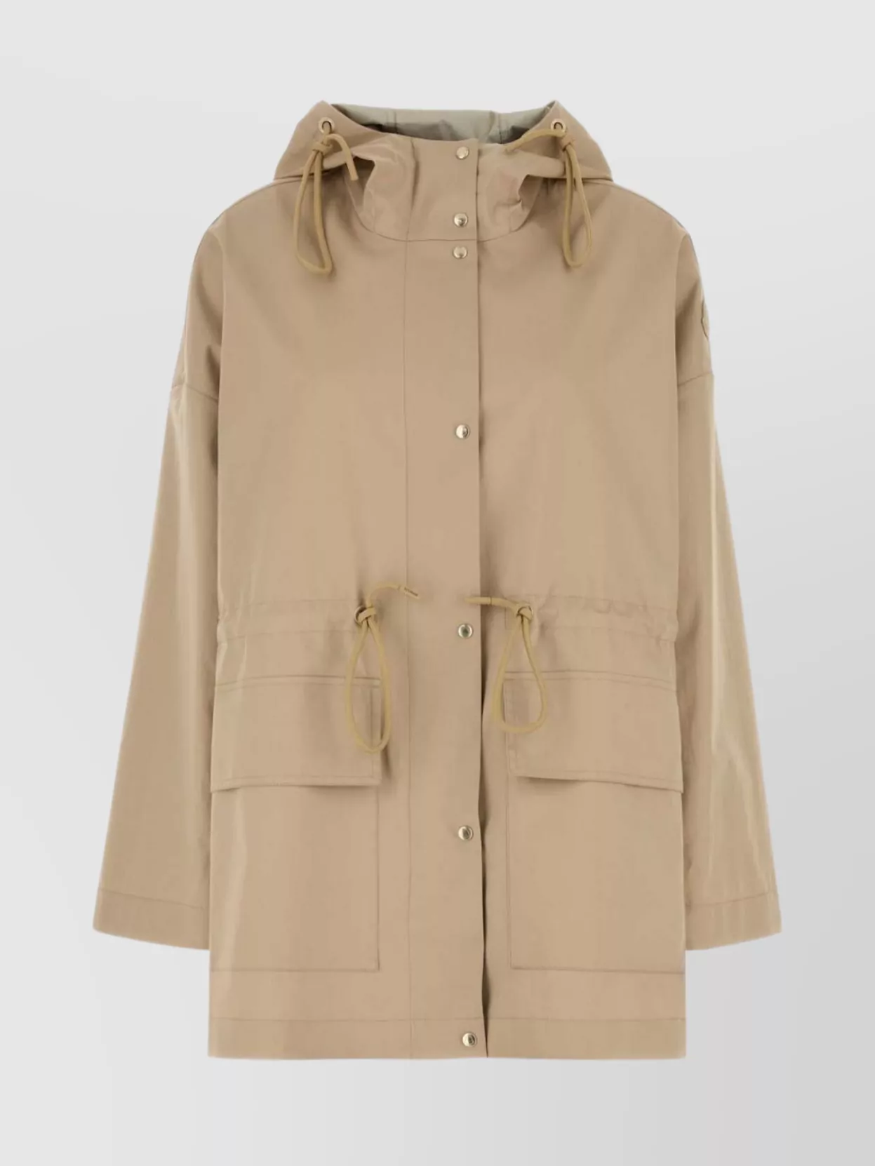 Moncler Cotton Blend Gaillon Parka With Drawstring Waist