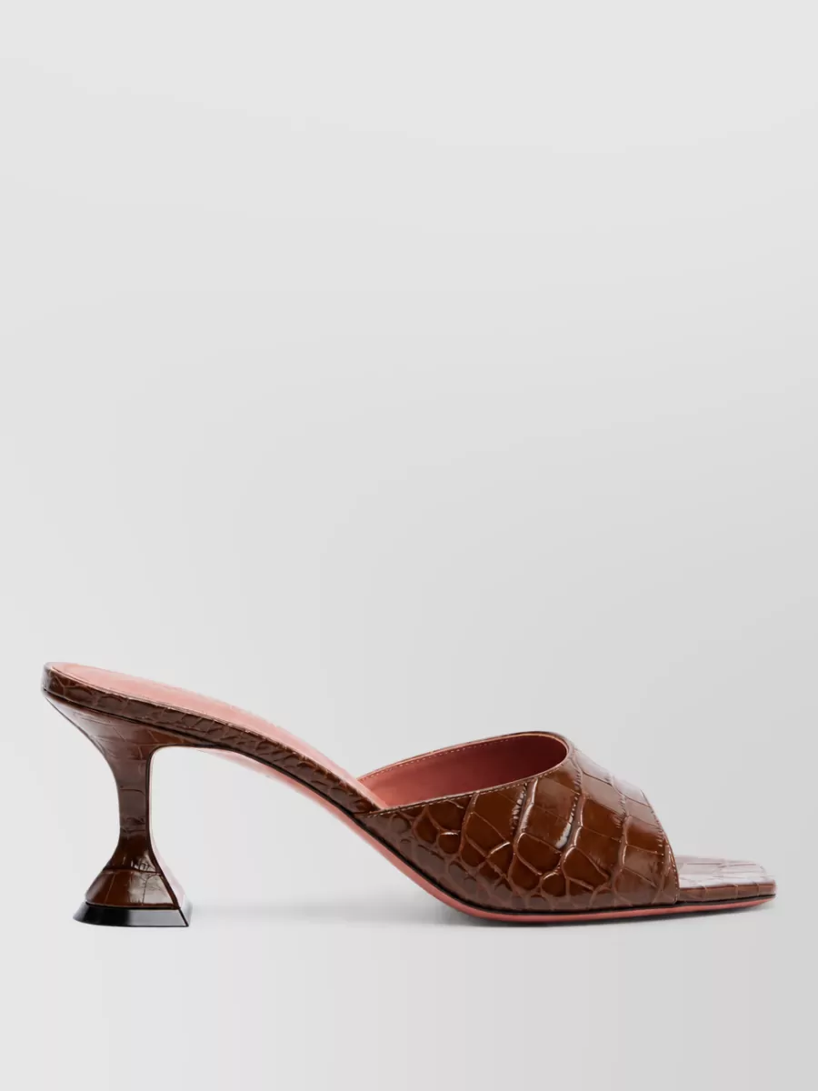 Amina Muaddi Leather Mules