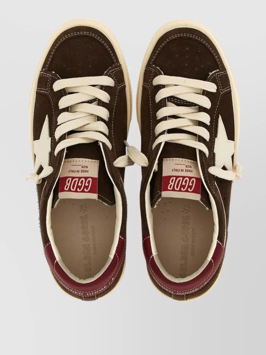Golden Goose Suede May Low-Top Sneakers