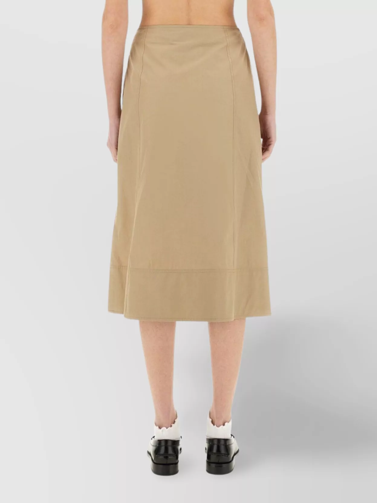 Shop Paul Smith Buttoned High Waist Midi Skirt