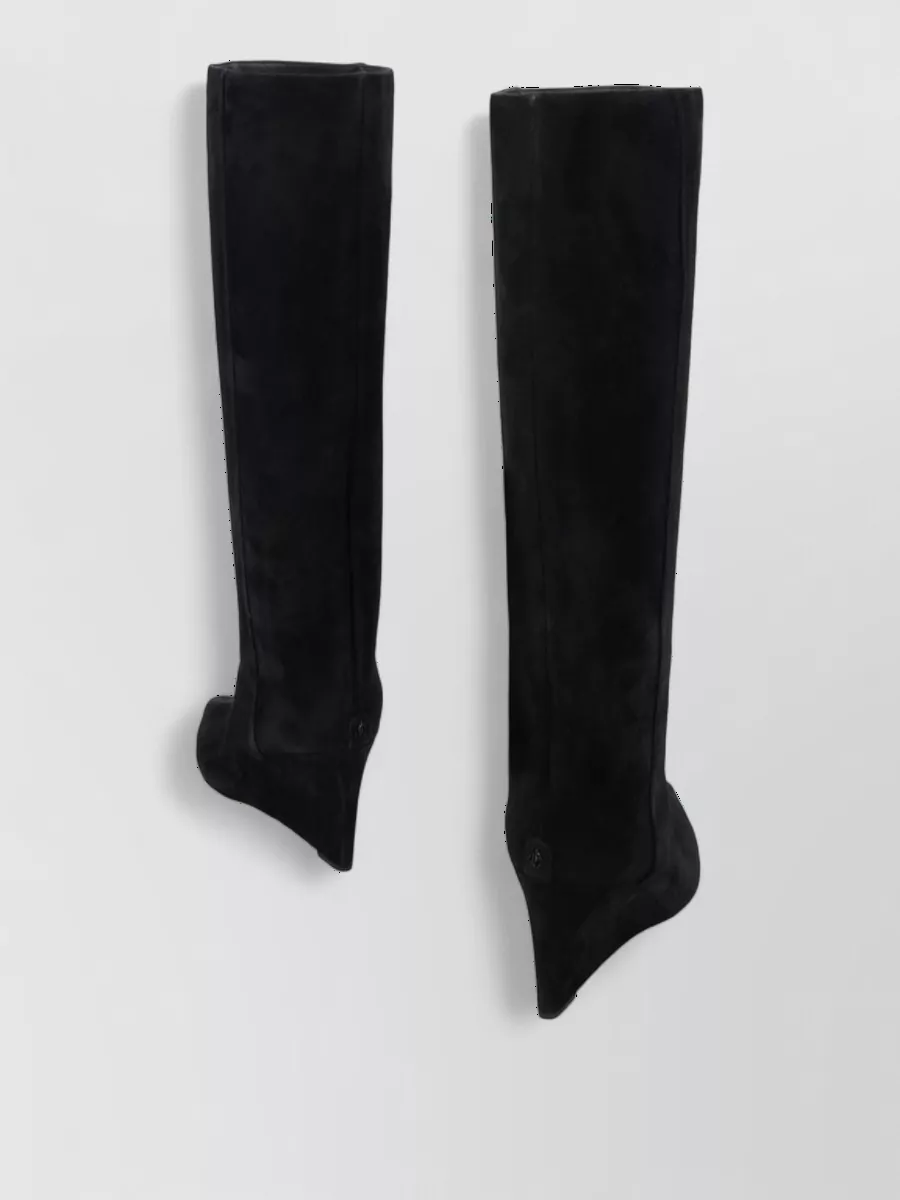 Jimmy Choo suede high wedge knee-high boots