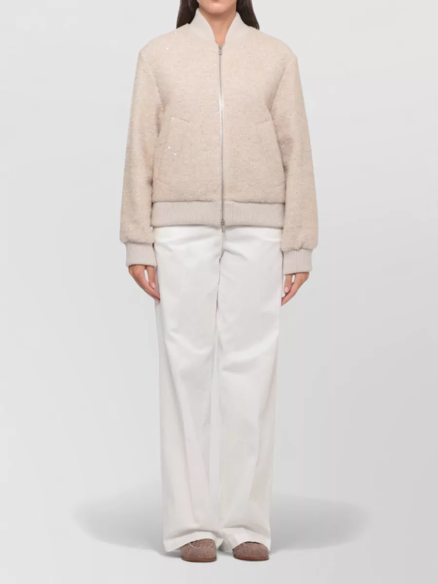 Peserico Sequinned Oversized Coat