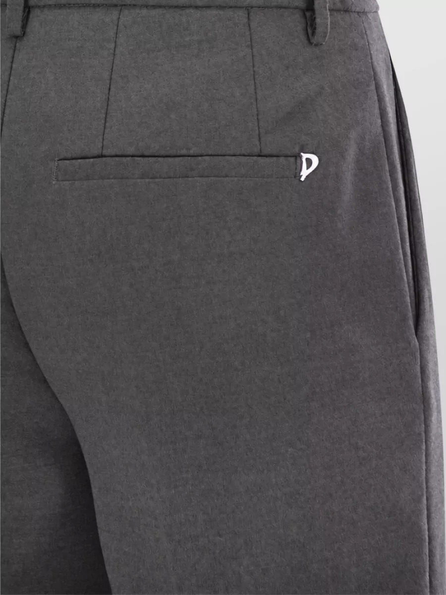 Dondup Virgin Wool Wide-Leg Suit Trousers