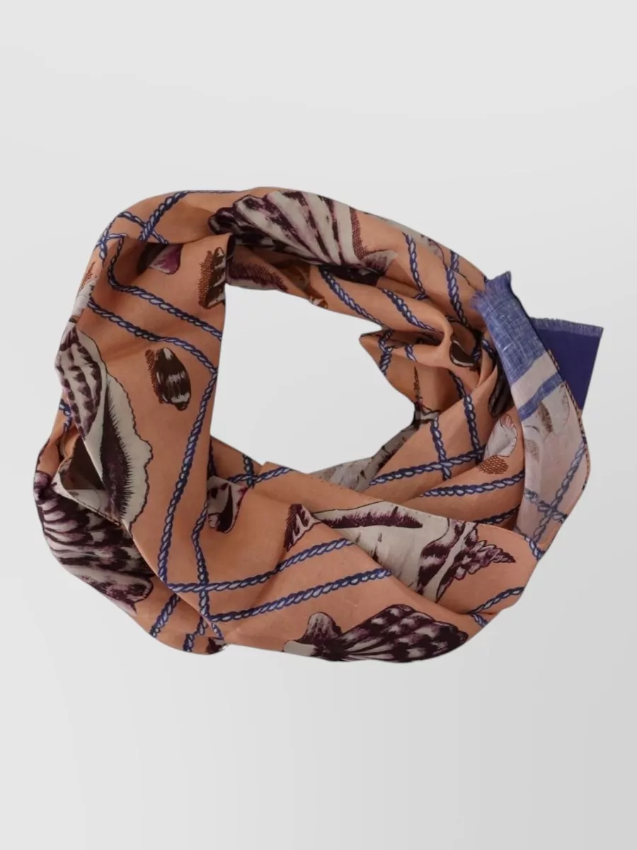 Dolce&Gabbana Linen Printed Scarf