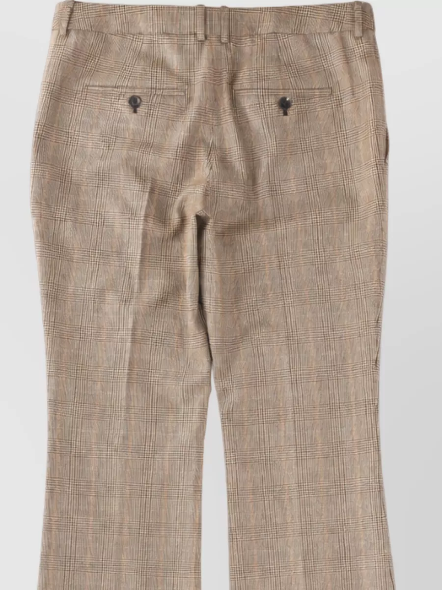 Saint Laurent Wool Flared Suit Trousers