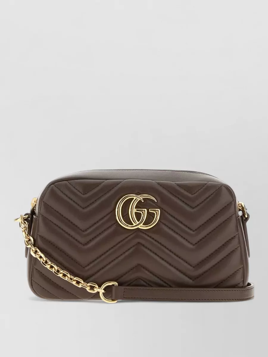 Gucci gg marmont nappa leather shoulder bag