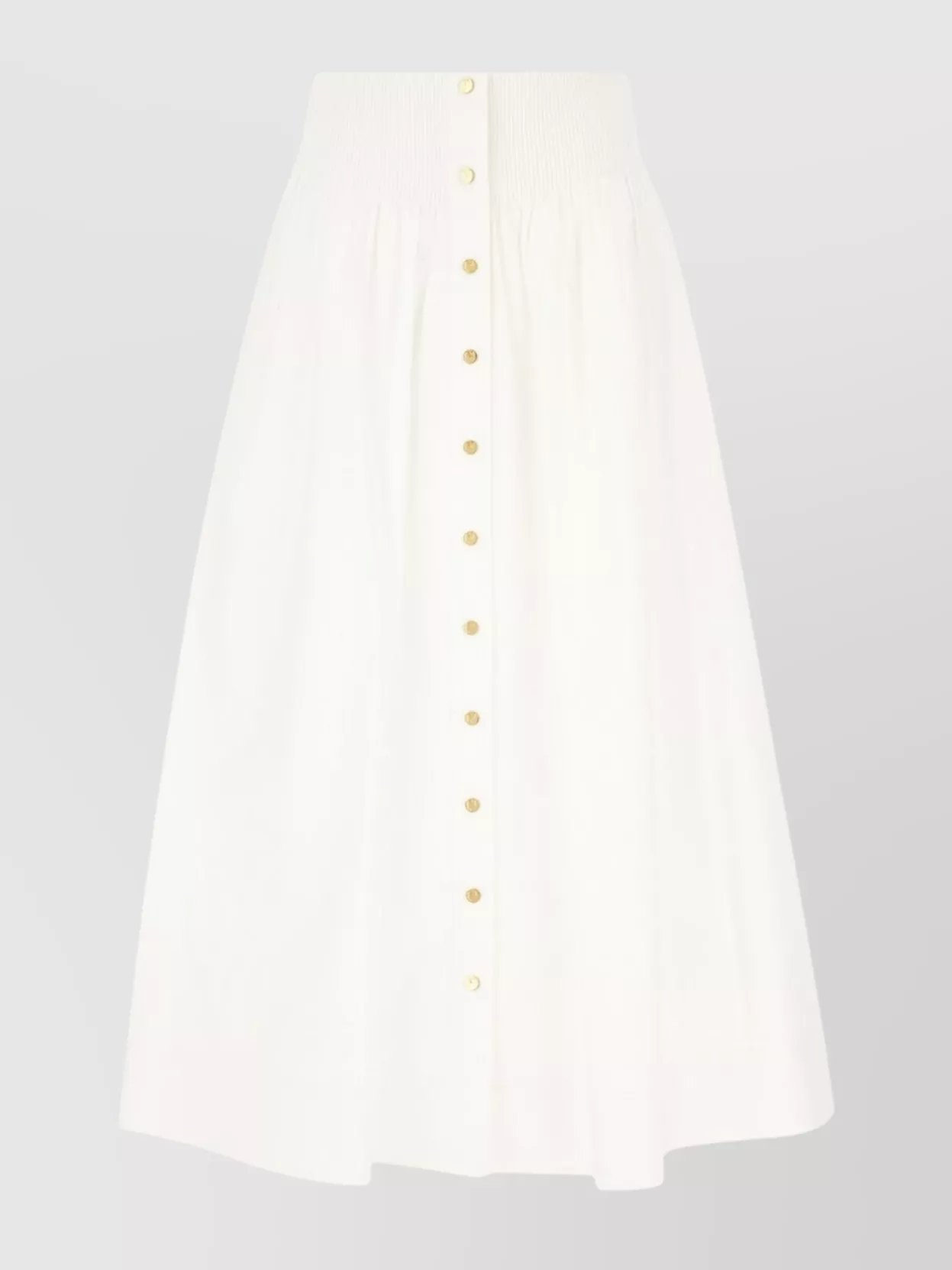 Tory Burch Poplin Skirt With Elastic Waistband And Pleated Design