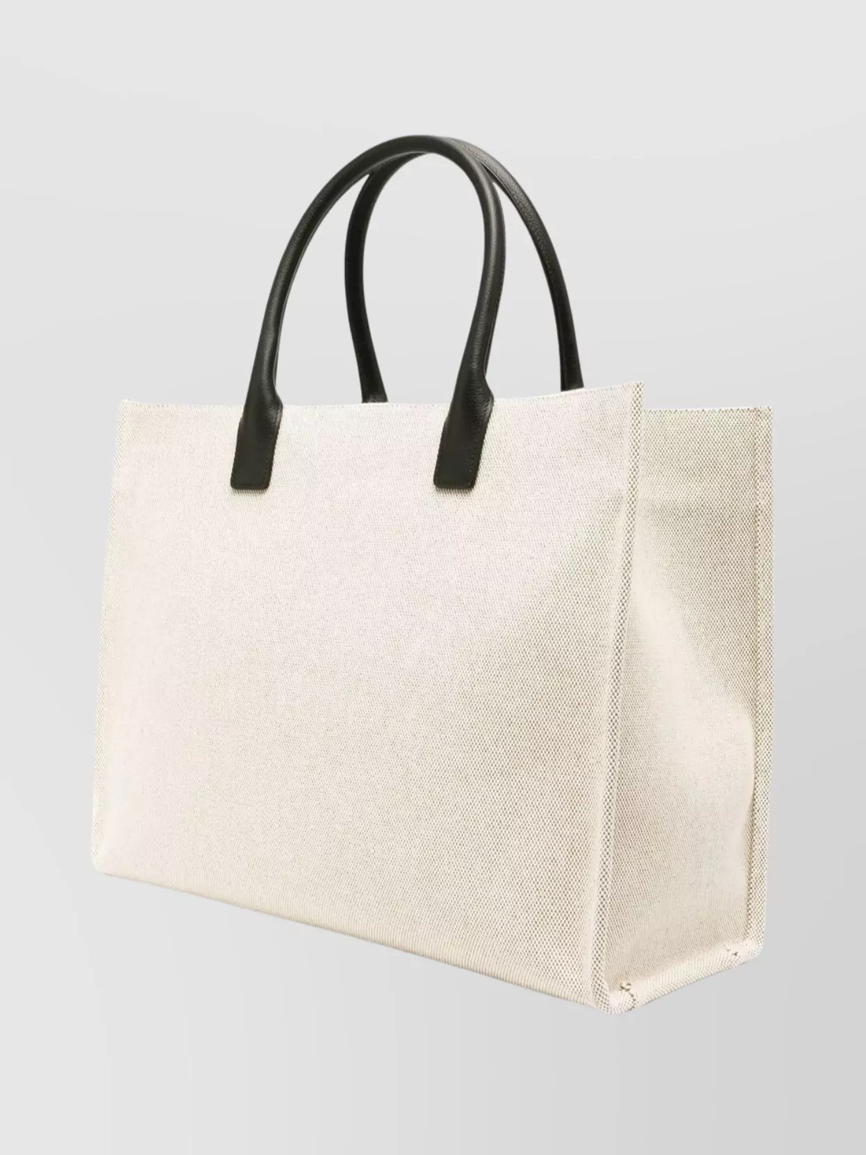 Versace Cotton Calfskin Tote Bag With Top Handles