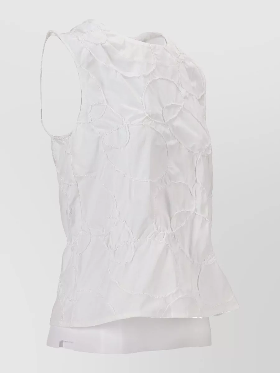 Niccolò Pasqualetti Cotton Embroidered Tank Top
