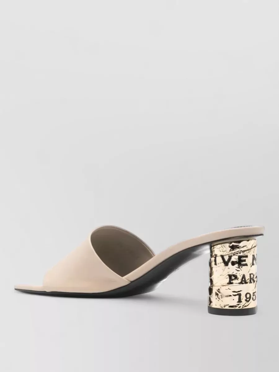 Givenchy Tape Heeled Leather Mules