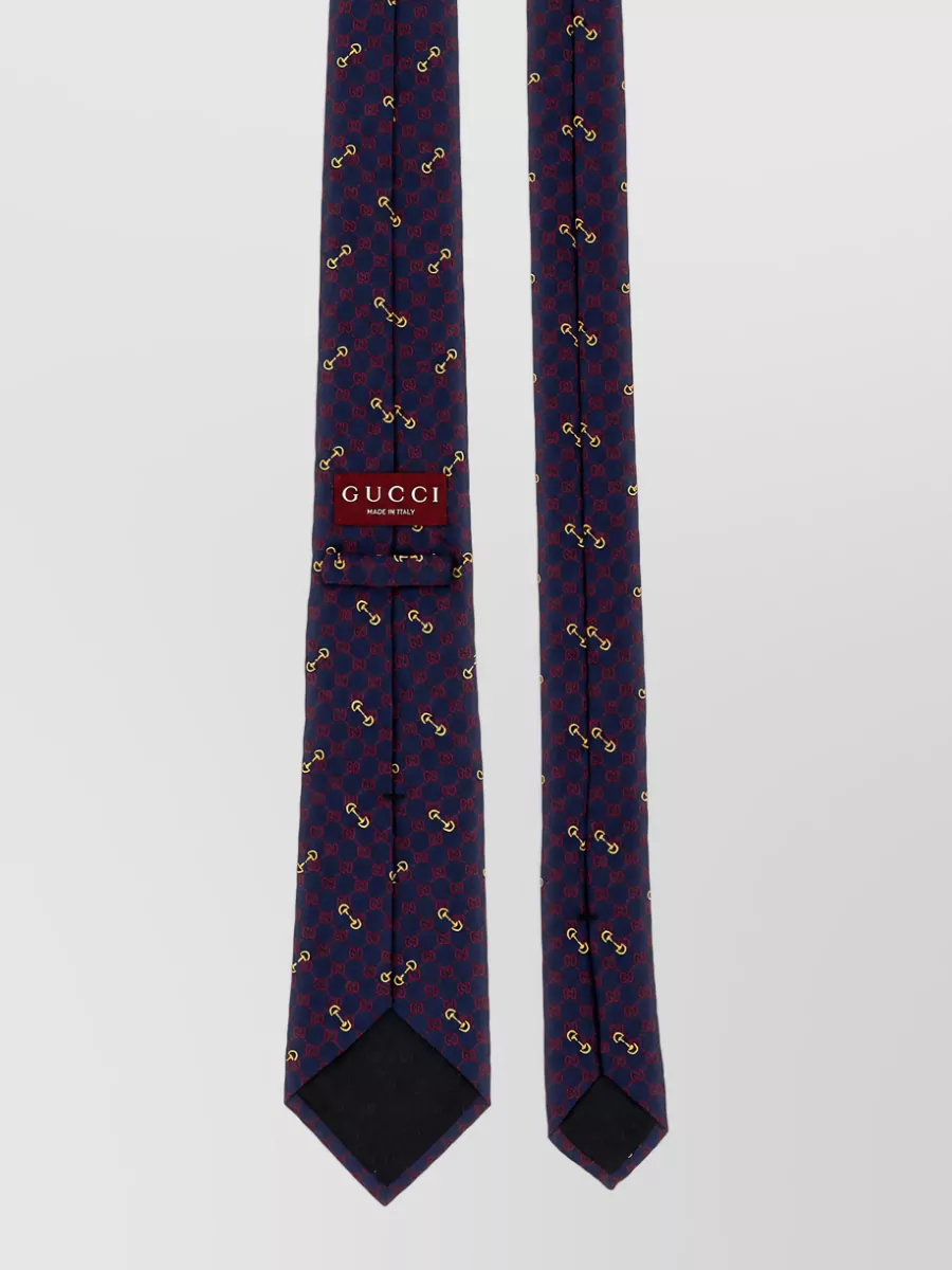 Gucci Silk logo-jacquard tie
