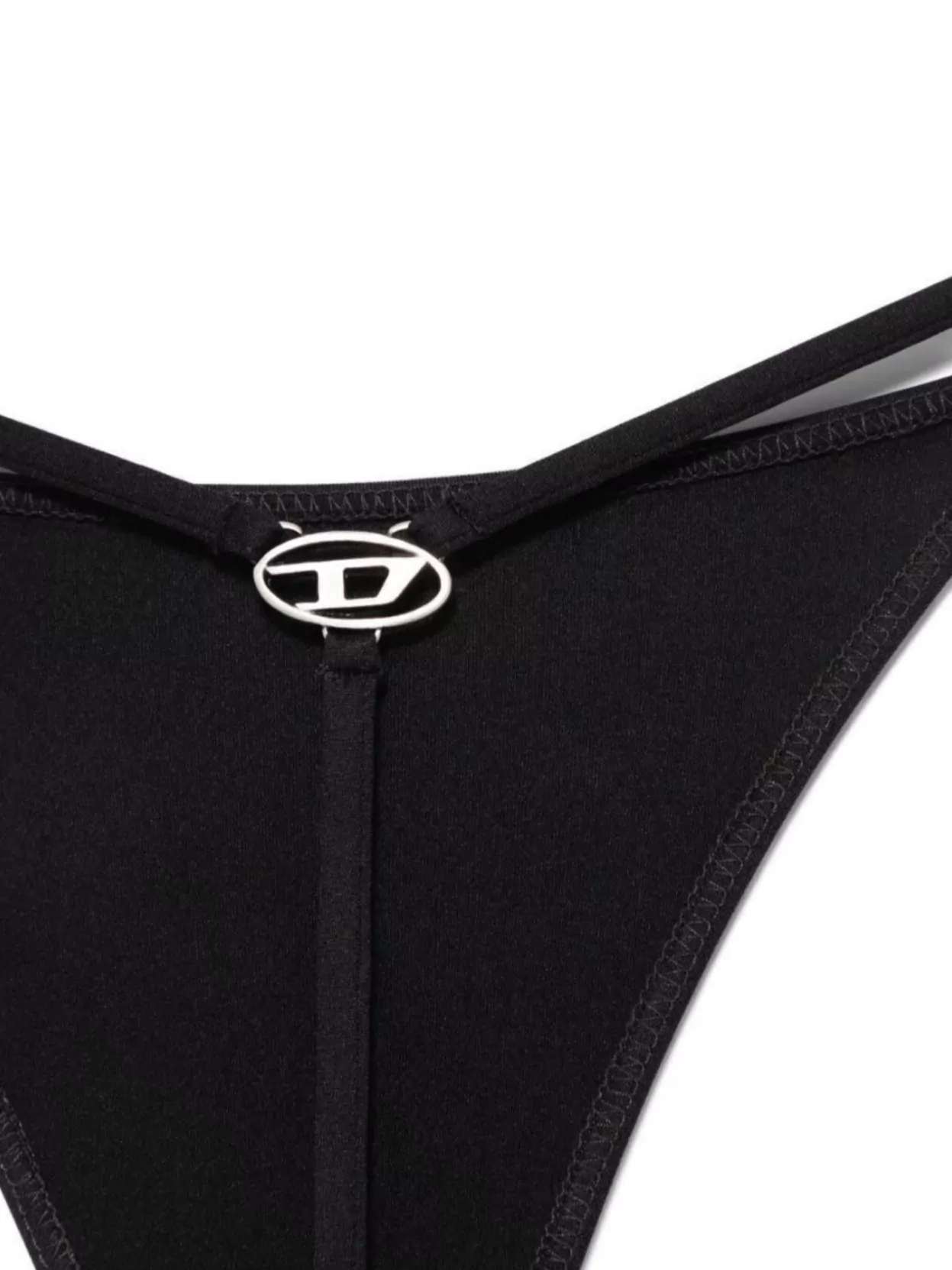 DIESEL DENIM STRAPPY THONG METAL HARDWARE