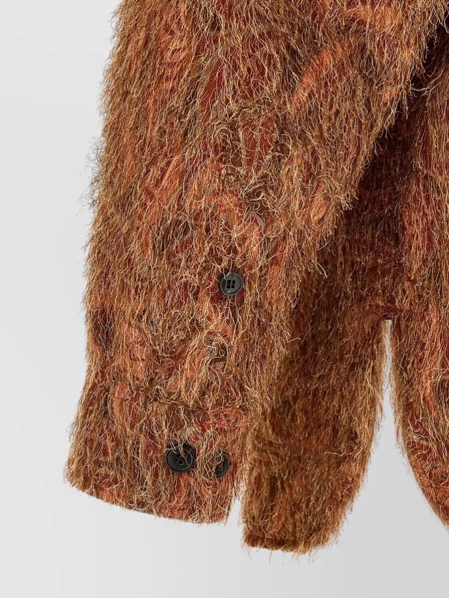 Dries Van Noten Fringed Shirt Jacket