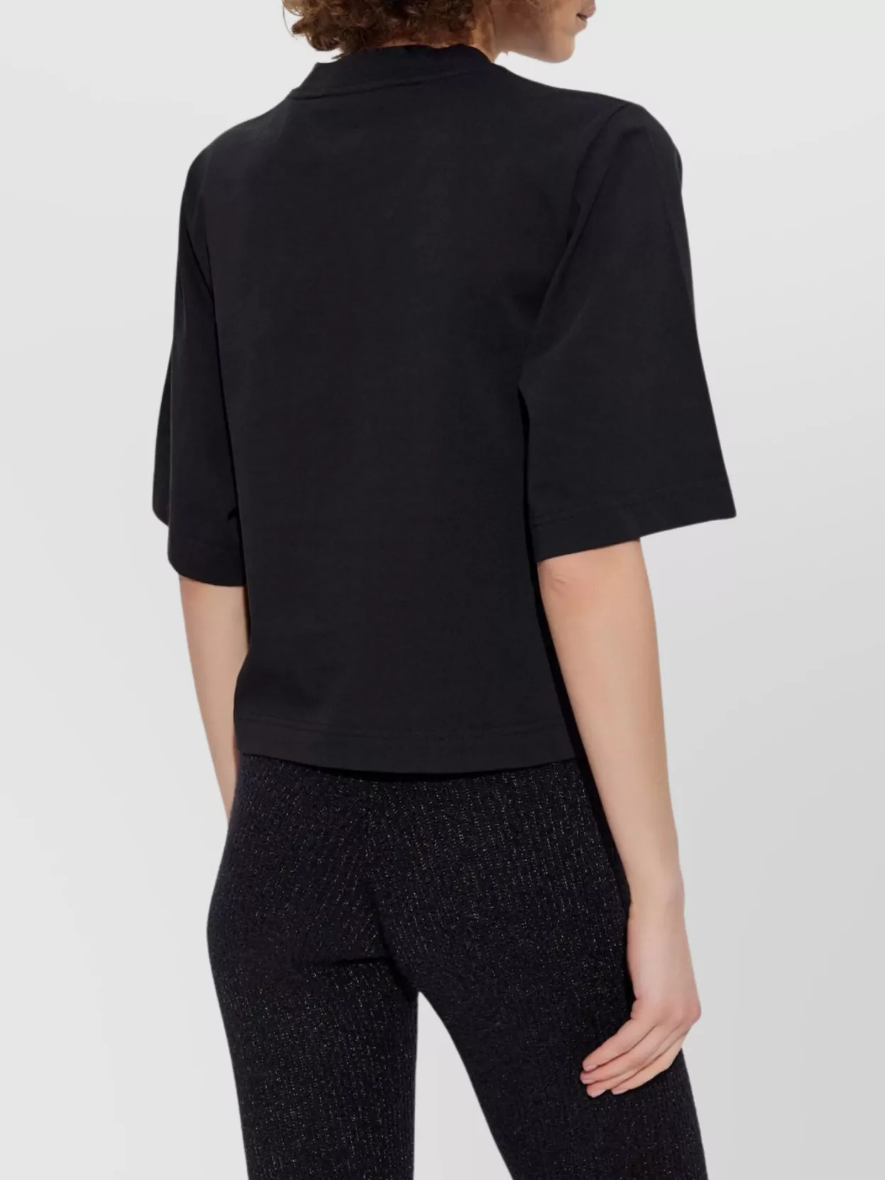 Palm Angels Crew Neck Graphic Print Relaxed Fit T-Shirt