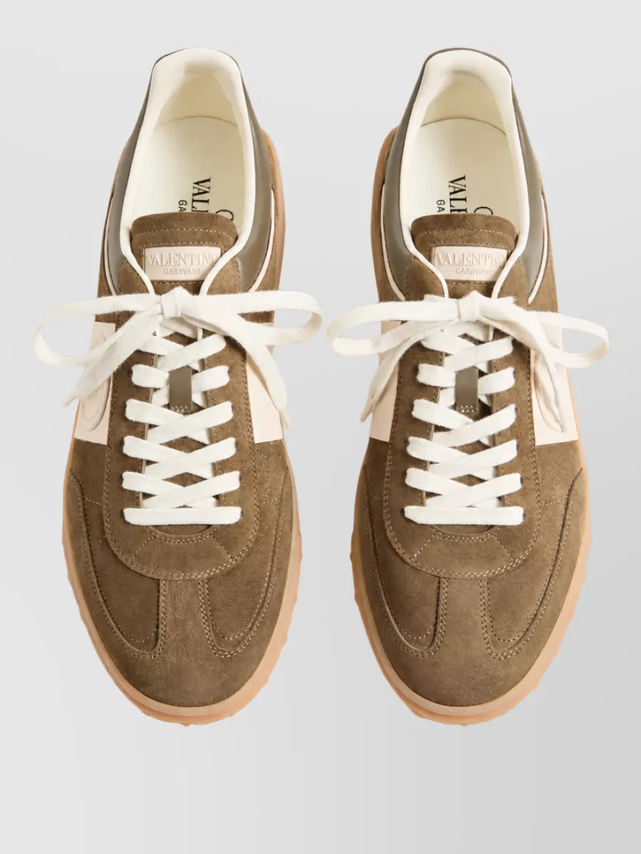 Valentino Leather Low-Top Sneakers