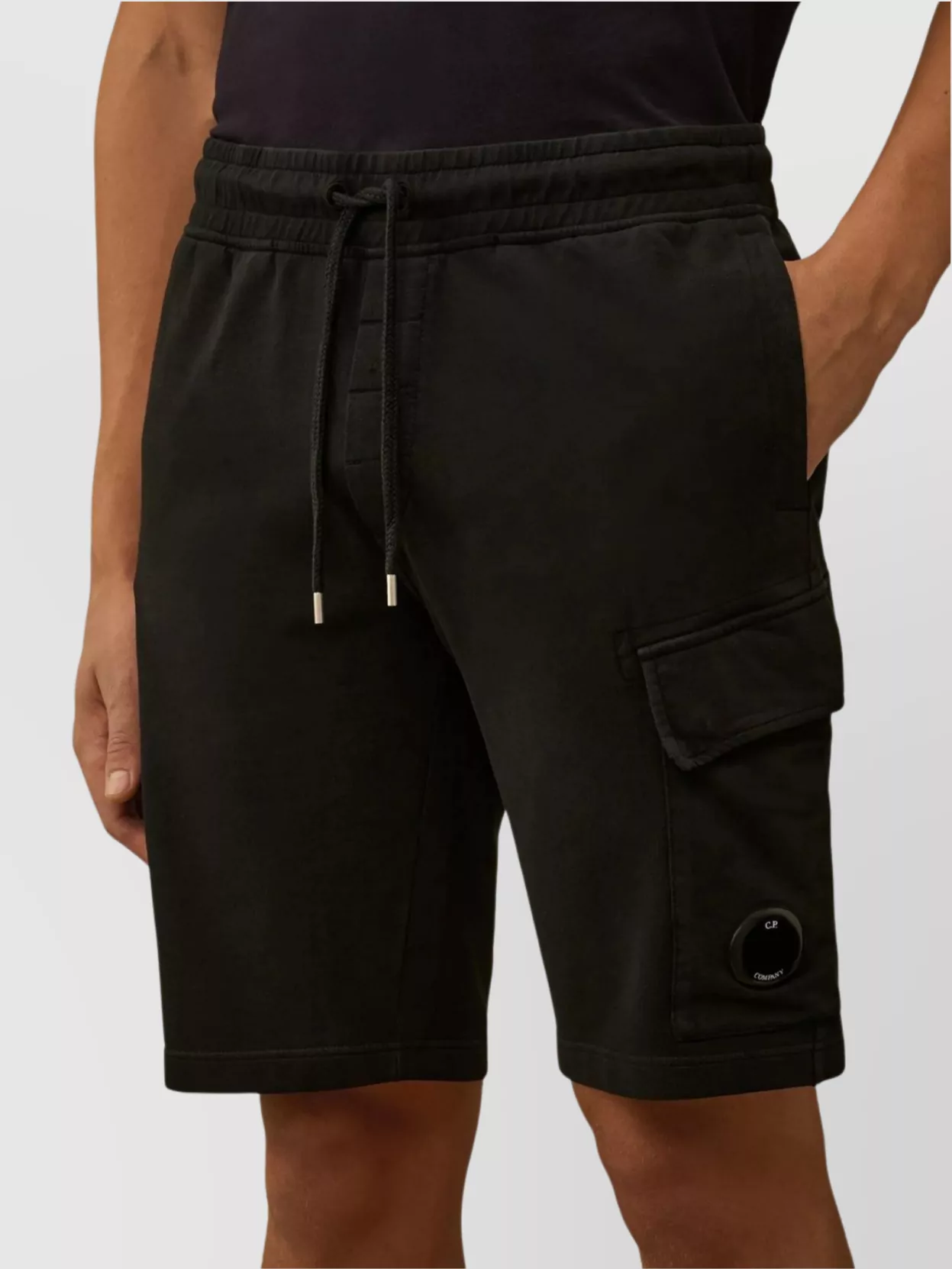 C.p. Company Fleece Cargo Bermuda Shorts Pockets