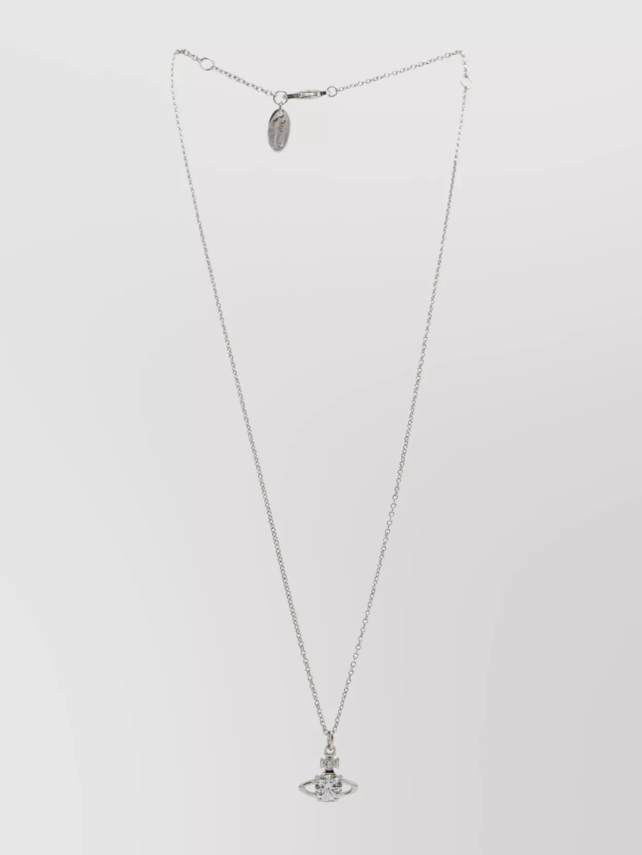 Vivienne Westwood Chain Pendant Necklace Crystal Embellishment