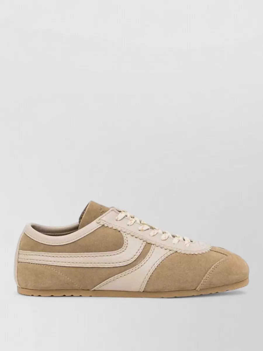 Dries Van Noten Leather Low-Top Sneakers