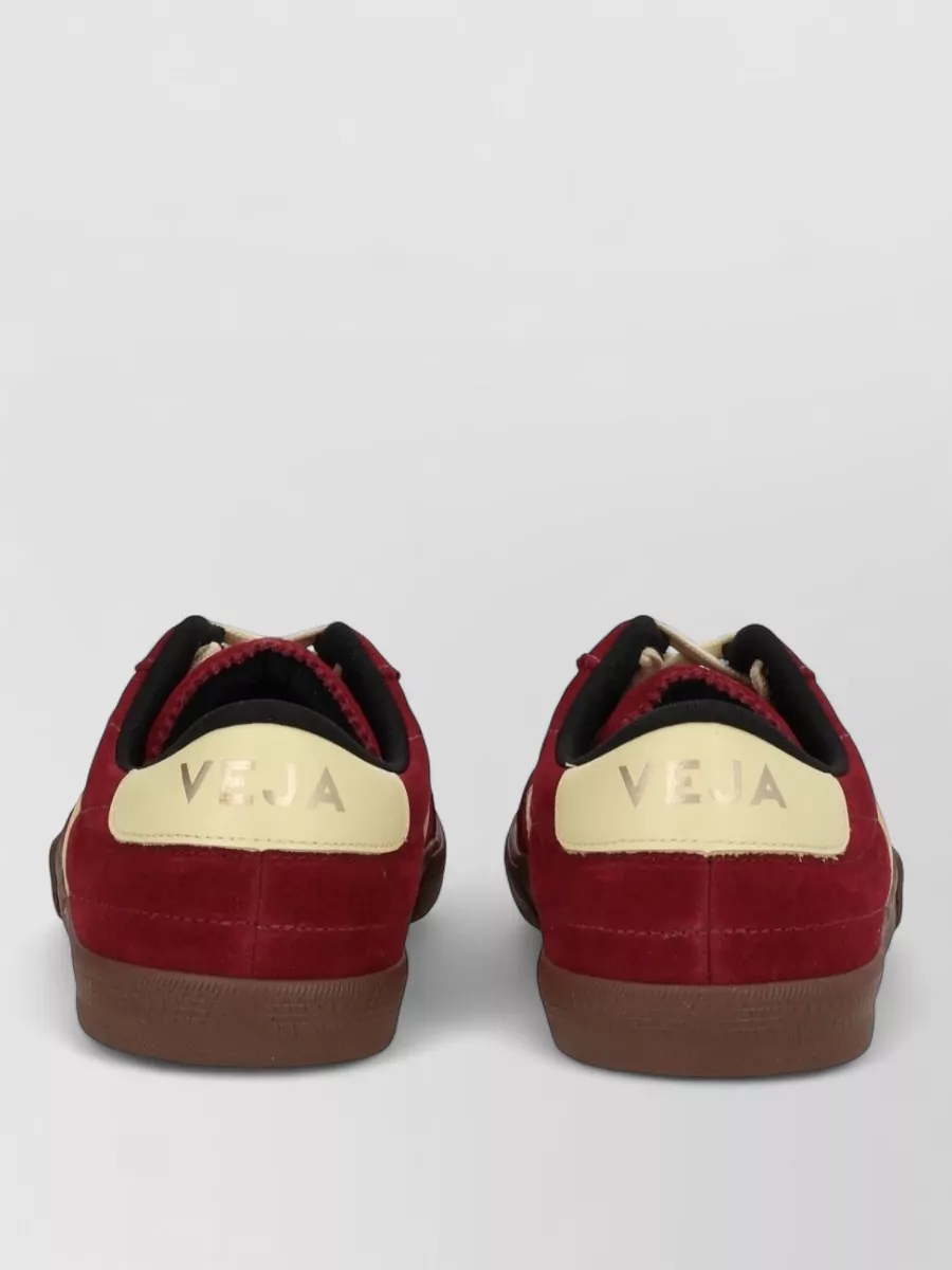 Veja Suede Sneakers With Rubber Sole And Heel Tab
