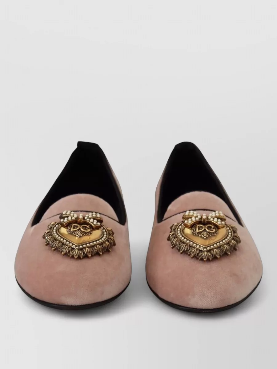 Dolce&Gabbana velvet ballerina flats
