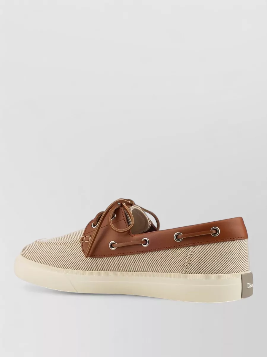 Christian Dior Leather Boat Shoes