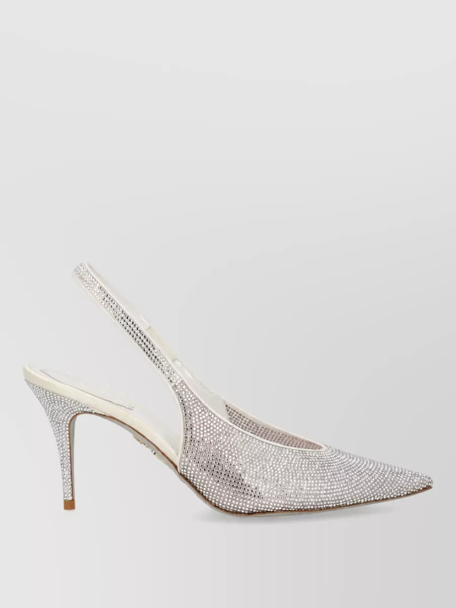 Rene Caovilla Embellished Slingback Mules