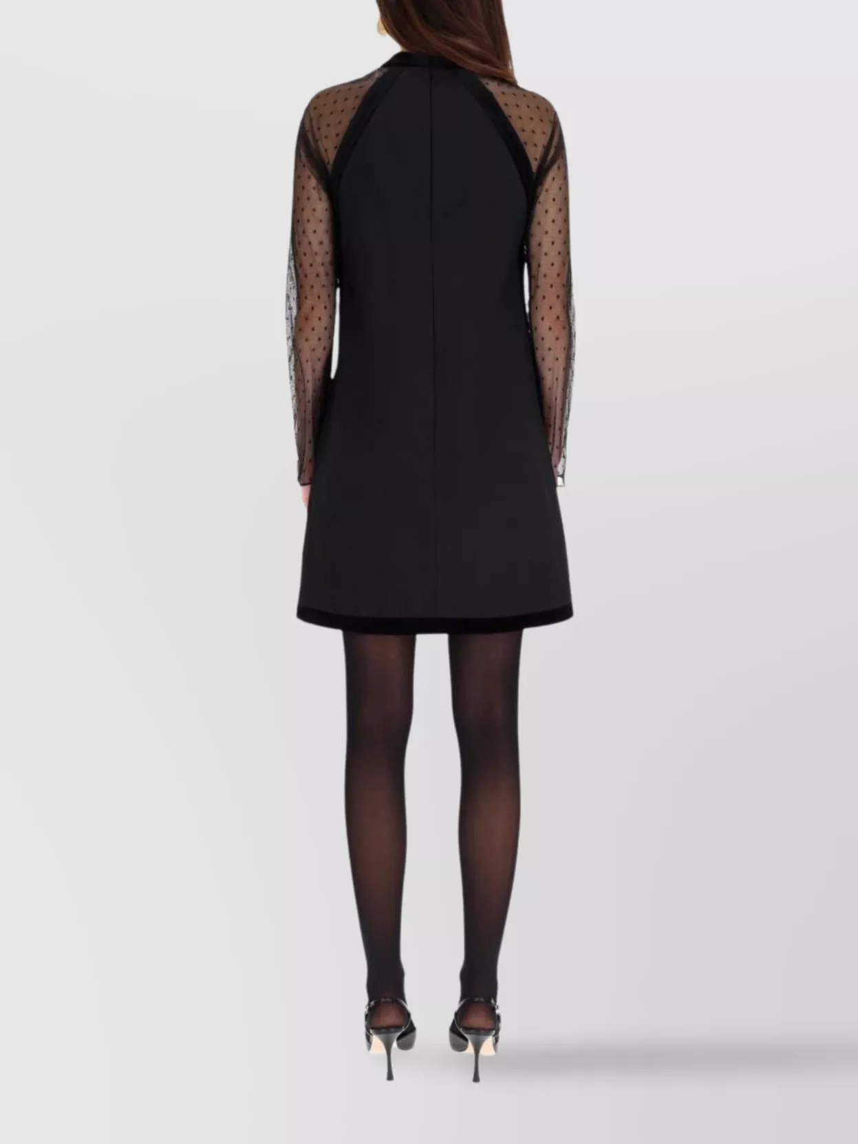 Nina Ricci Sleeveless Mini Dress Polka Dot Design