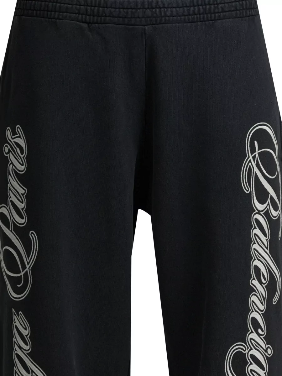 Balenciaga Baggy Cursive Straight Leg Trousers