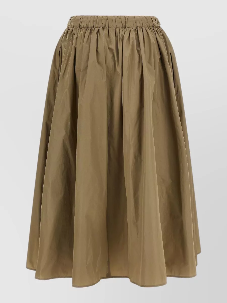 Max Mara silk blend flared midi skirt