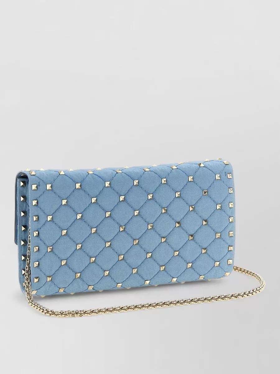 Valentino Garavani Rockstud Spike Quilted Clutch Bag