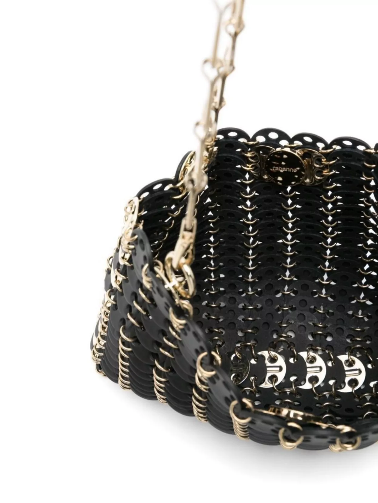 Paco Rabanne Main Bag With Chain Strap And Scalloped Edges