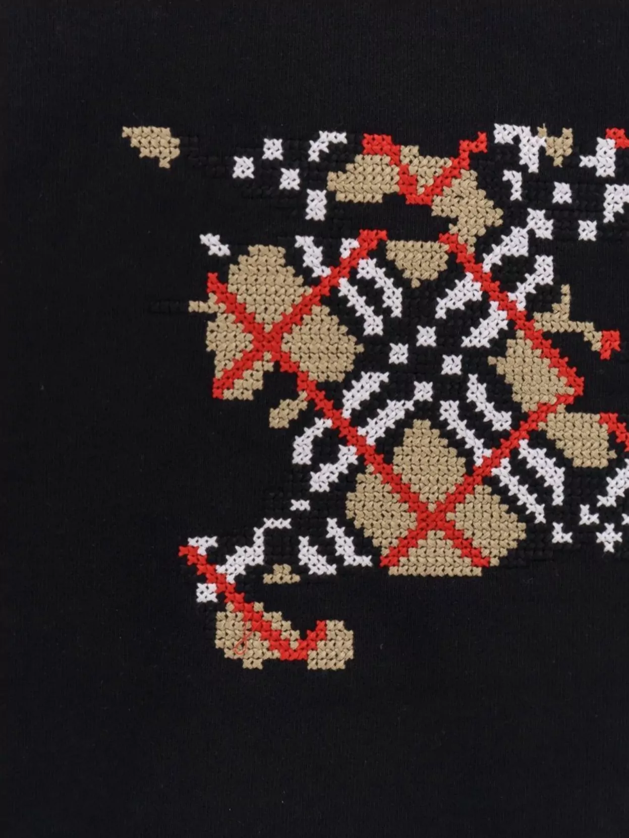 Burberry Embroidered Logo Cotton Sweatshirt