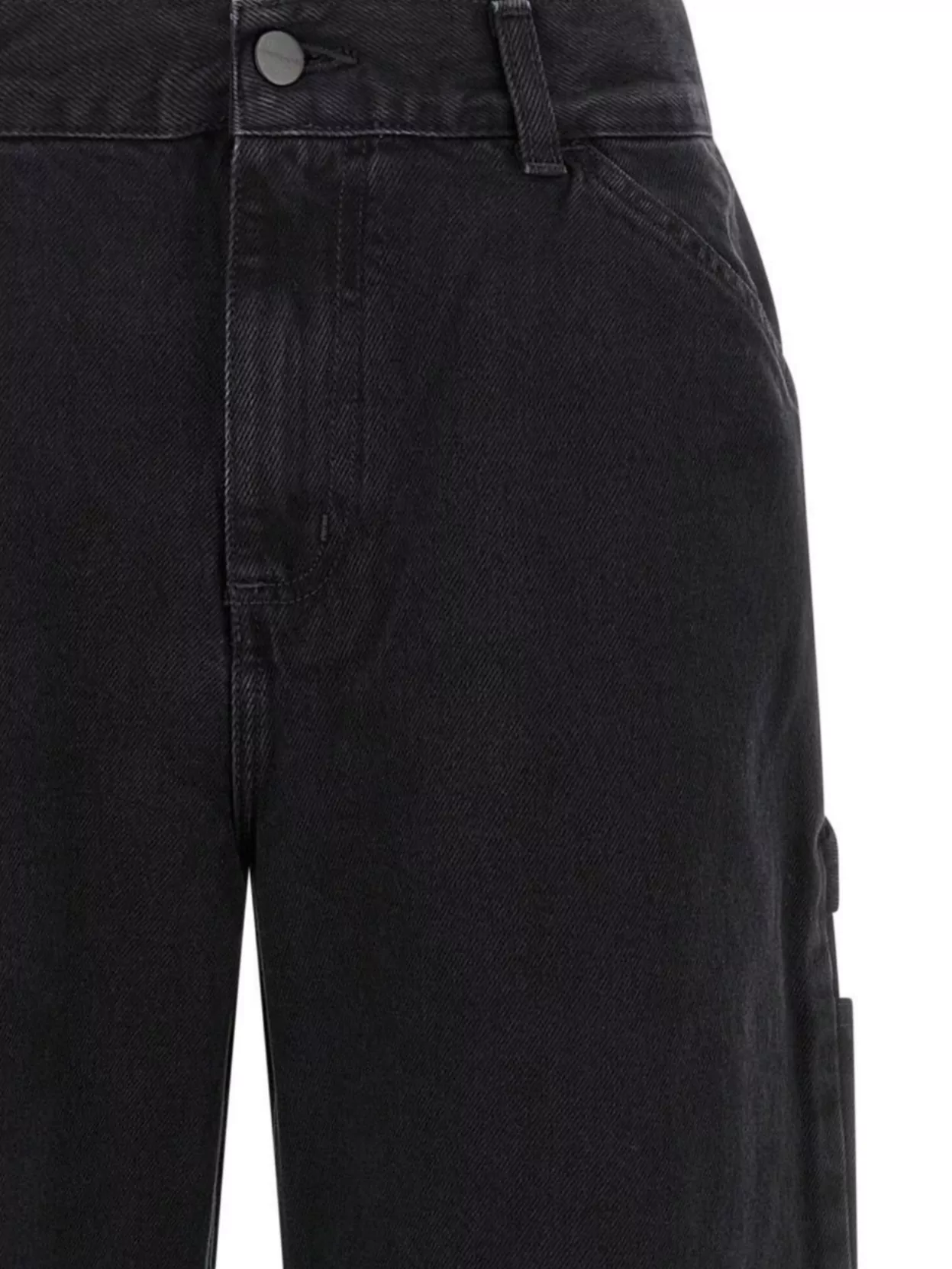 Carhartt Wide Leg Jeans With Side And Back Pockets In Brown