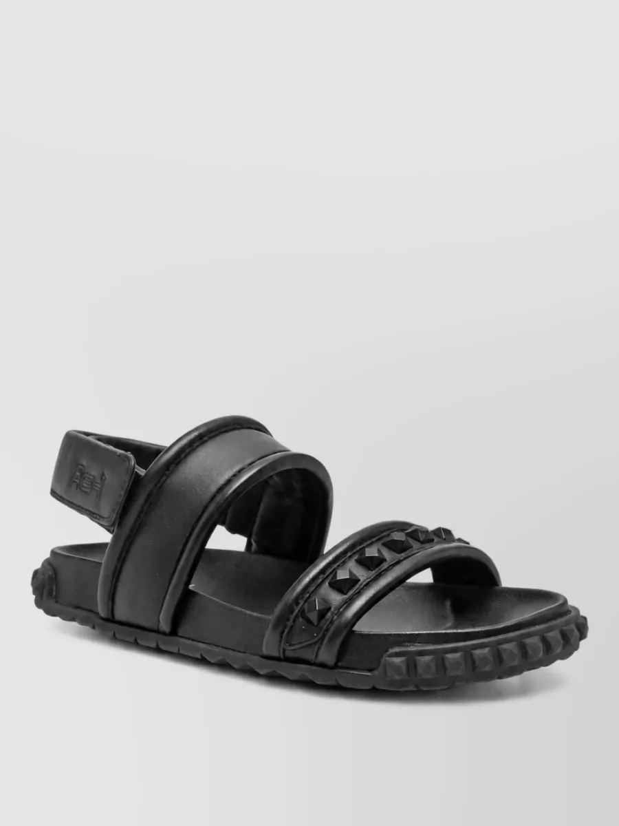 Ash leather slides