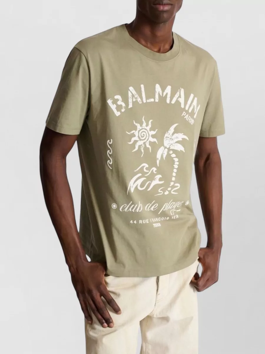 Balmain Cotton Crew-Neck Short-Sleeve T-Shirt