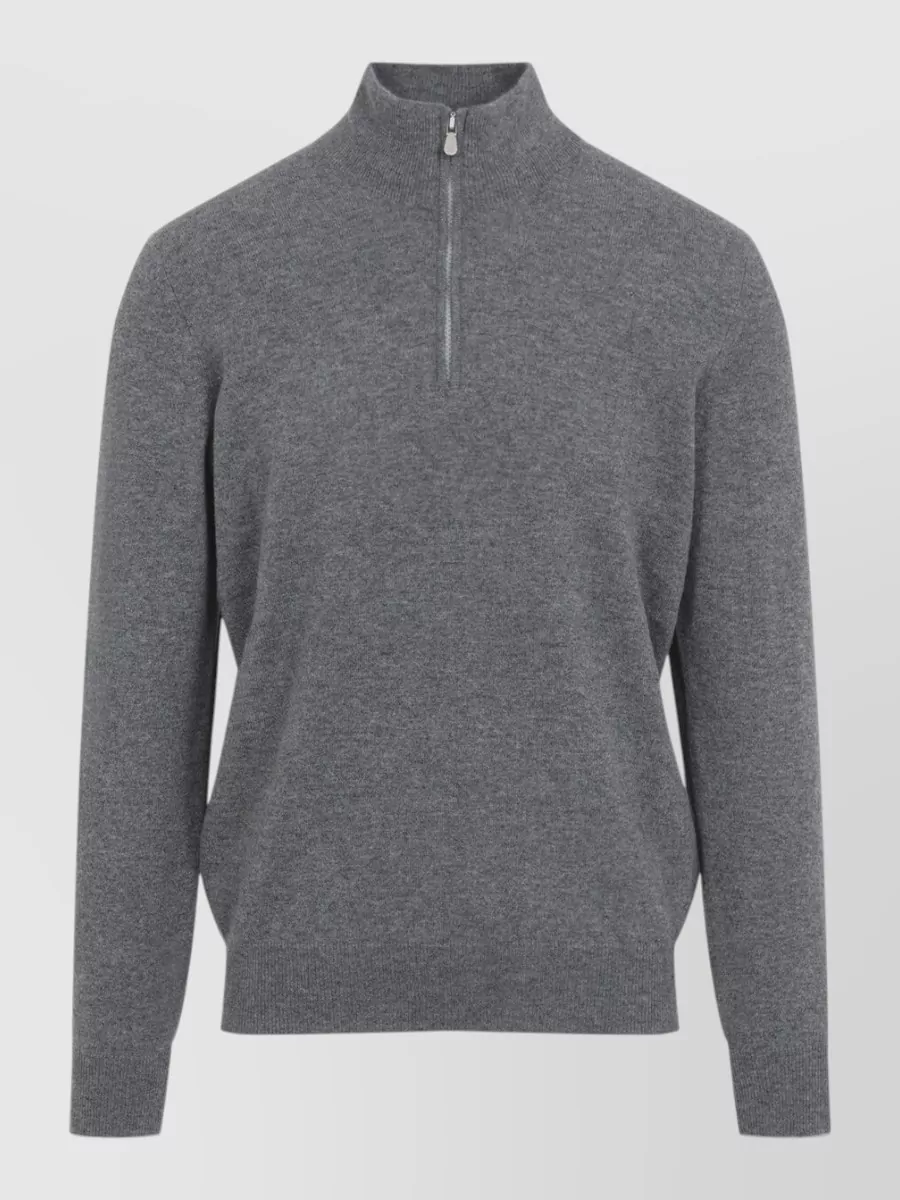 Brunello Cucinelli Cashmere half zip sweater