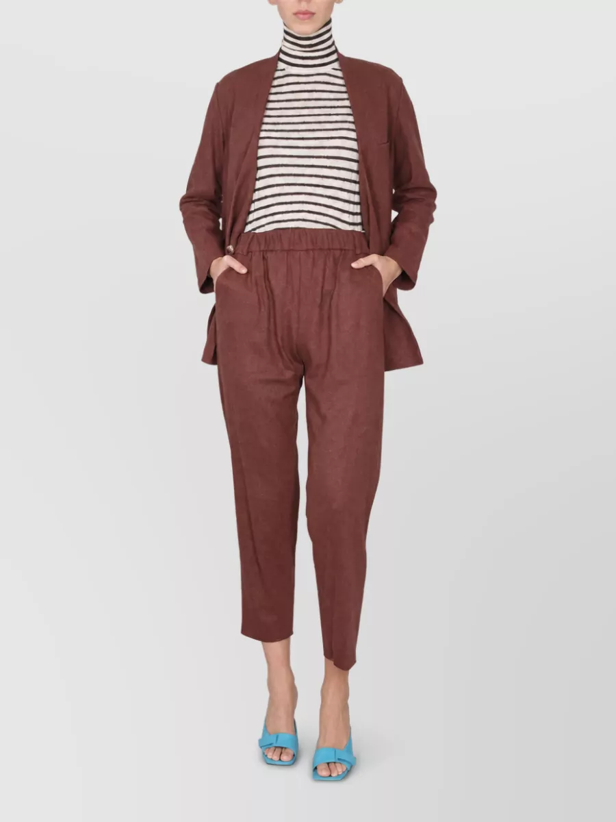Alysi Wool Cigarette Trousers